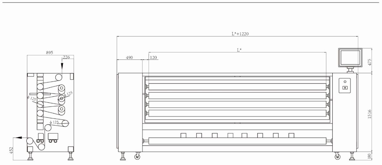 SXZW-ZT-S型 窄幅四斜辊智能摄像整纬机 SXZW-ZT-S型 窄幅四斜辊智能摄像整纬机
